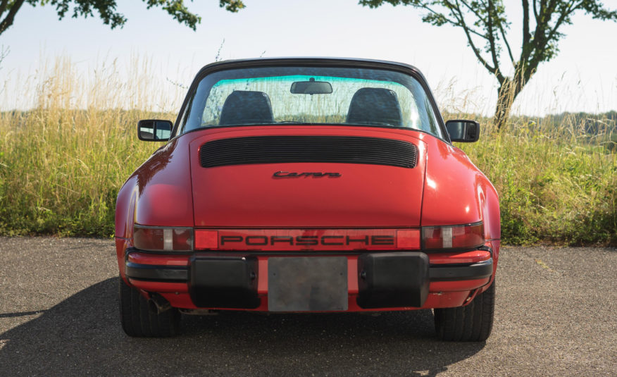 1985 PORSCHE 911 TARGA 3L2 BOITE 915 207CV BVM5