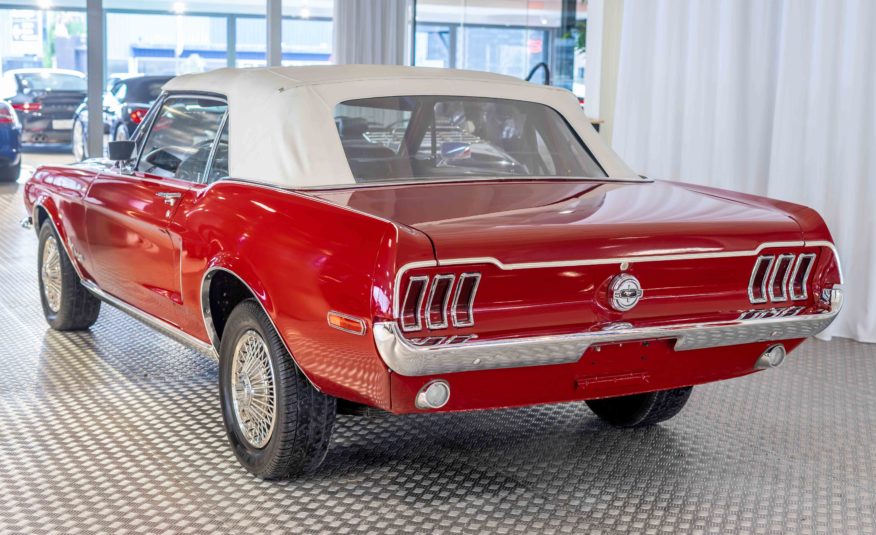 1968 FORD MUSTANG CABRIOLET 200 CI BV MECA