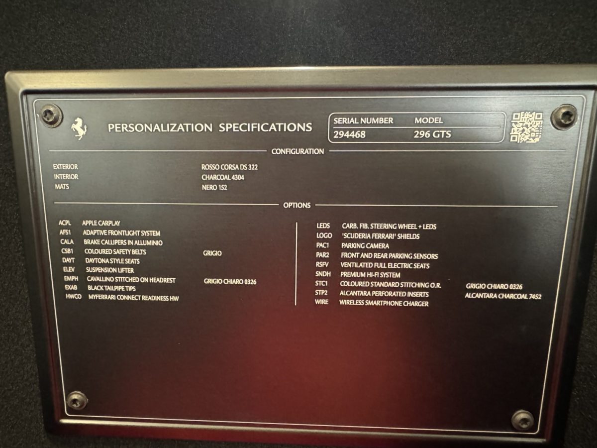 2023 FERRARI 296 GTS 3L0 V6 830CV Hybride