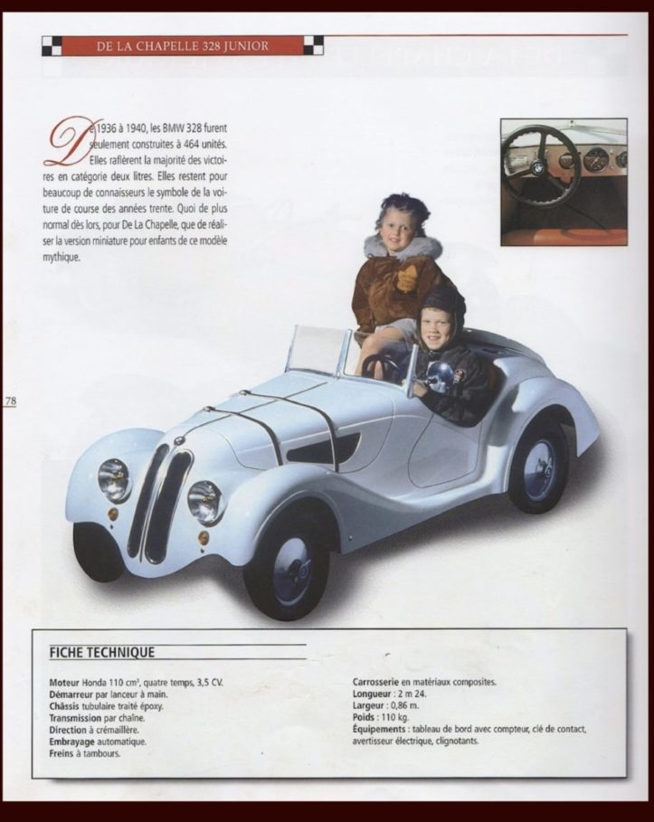 1980 STIMULA “DE LA CHAPELLE” BMW 328 JUNIOR 1/2