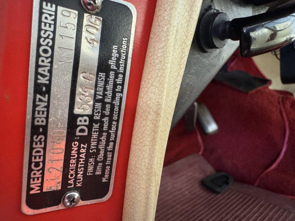 1962 MERCEDES 190 SL